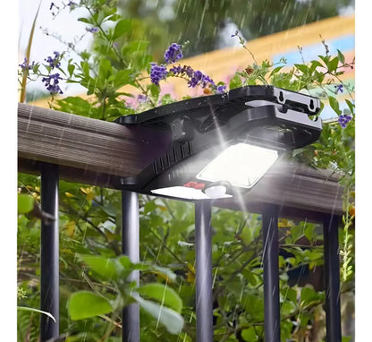 Luz Solar LED Con Sensor Movimiento Clip Camping Modelo