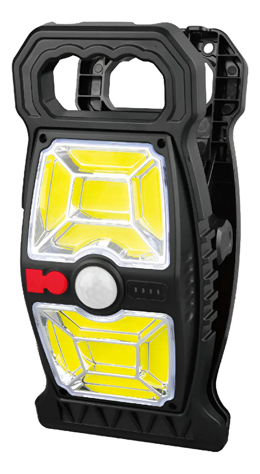 Luz Solar LED Con Sensor Movimiento Clip Camping Modelo