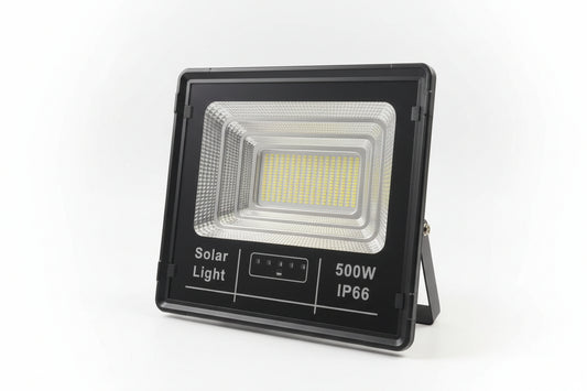 Foco Solar LED 500w IP66 Exterior e Interior con Panel y Control Remoto